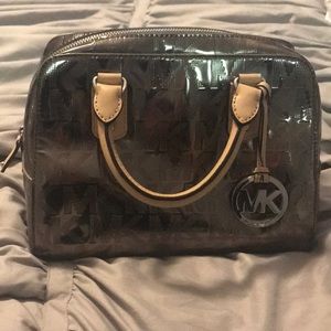Michael KORS satchel purse metallic
